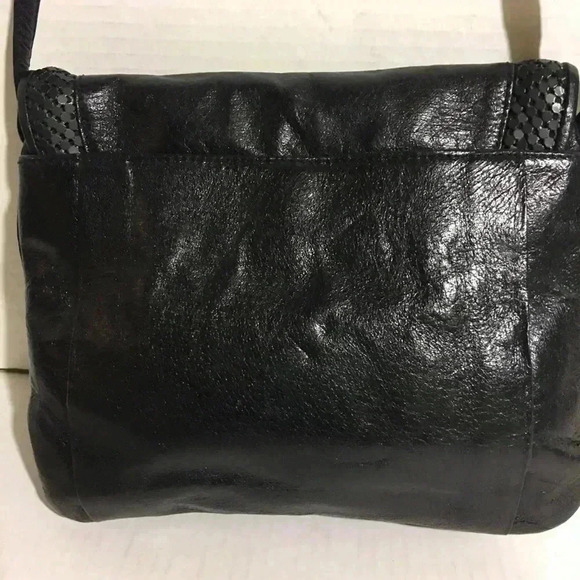 Elliott Lucca Black leather crossbody handbag - Picture 2 of 8